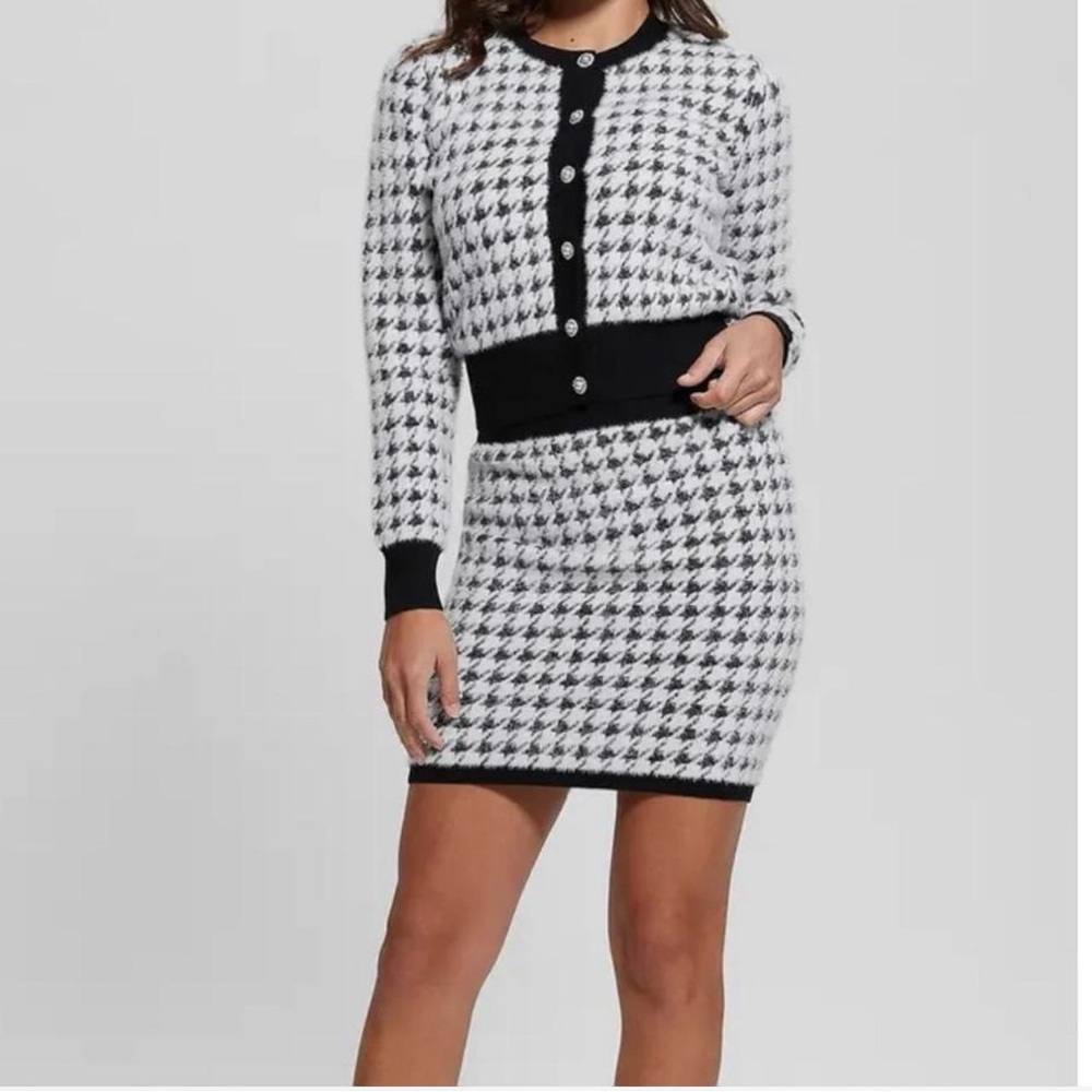 Guess Black and White Skirt Set